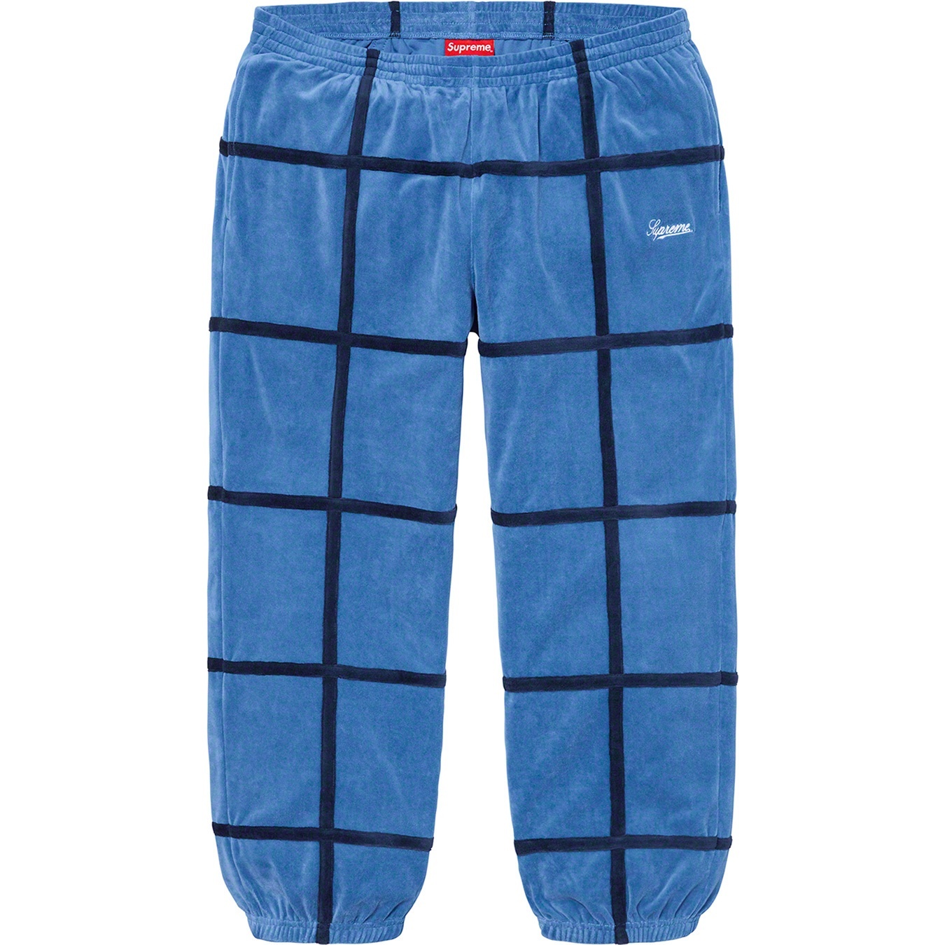 Grid Taping Velour Pant view 6